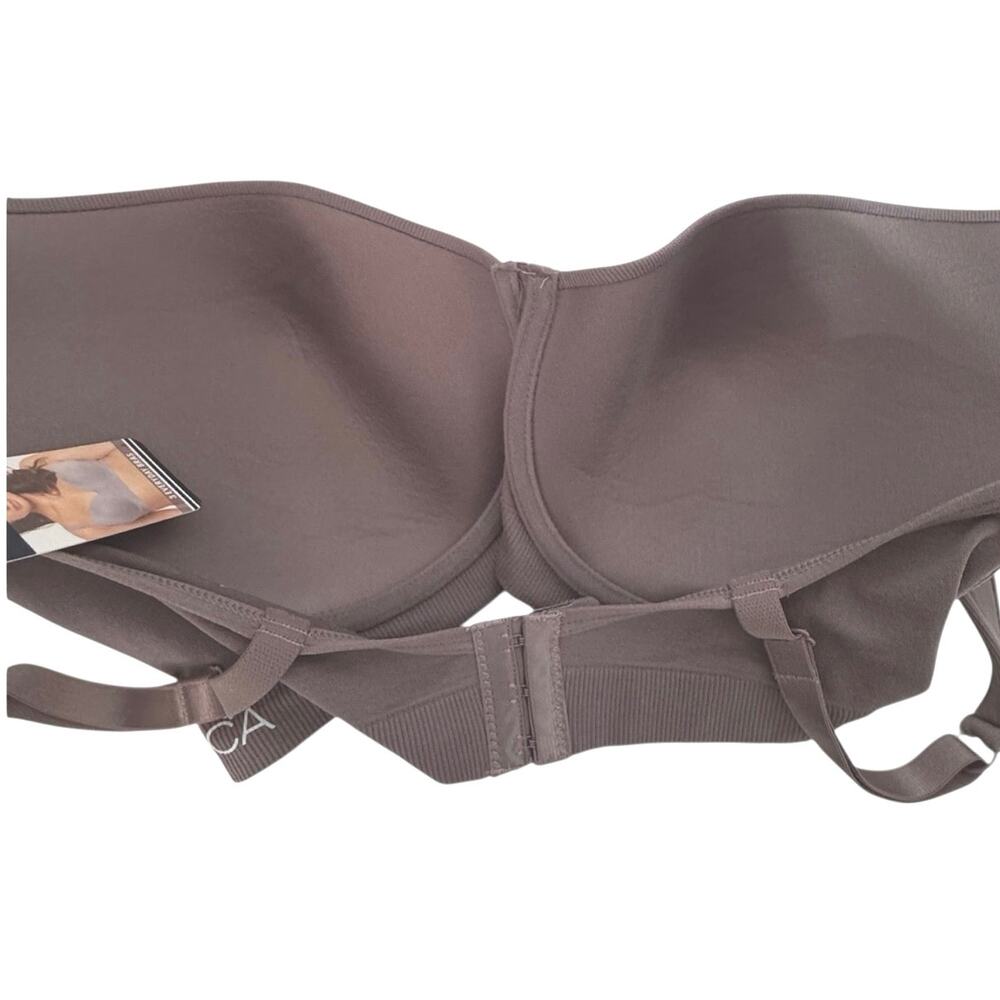 Nautica Intimates Bra Size 38DD Super Soft Underwire Dark Taupe NT7870 - Picture 6 of 9